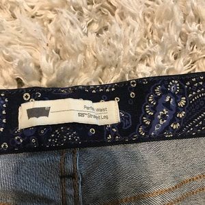 Levi cut off boot cut jeans